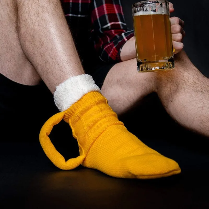 3D Beer Mug Socks