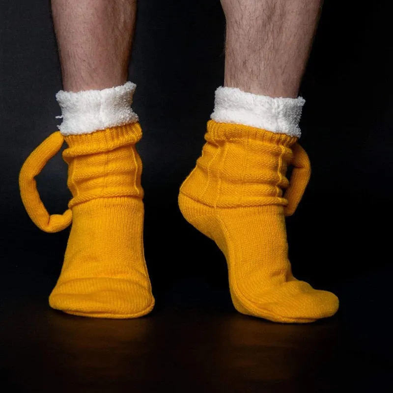 3D Beer Mug Socks