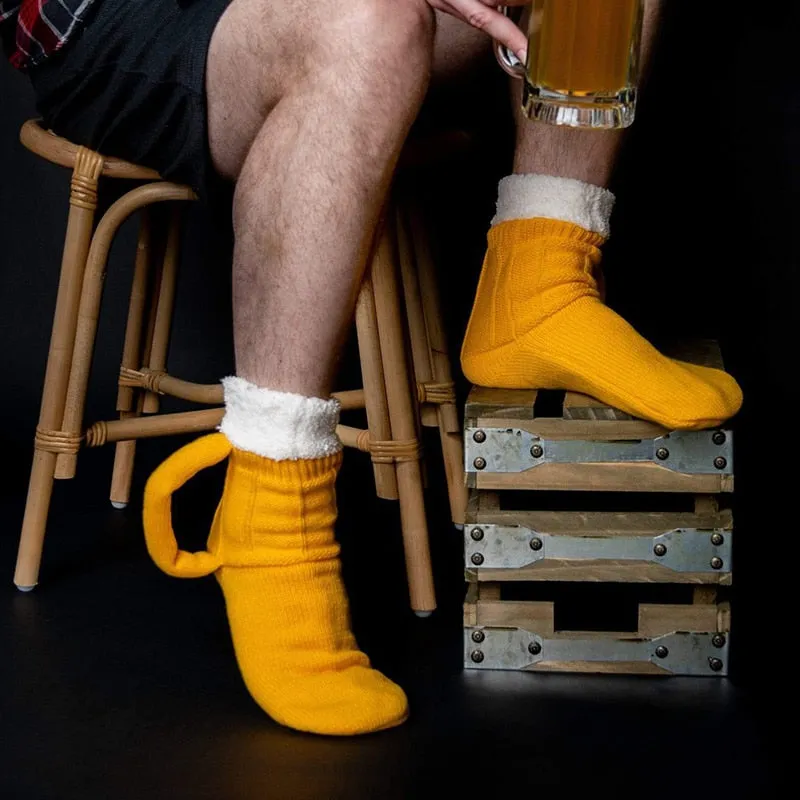 3D Beer Mug Socks