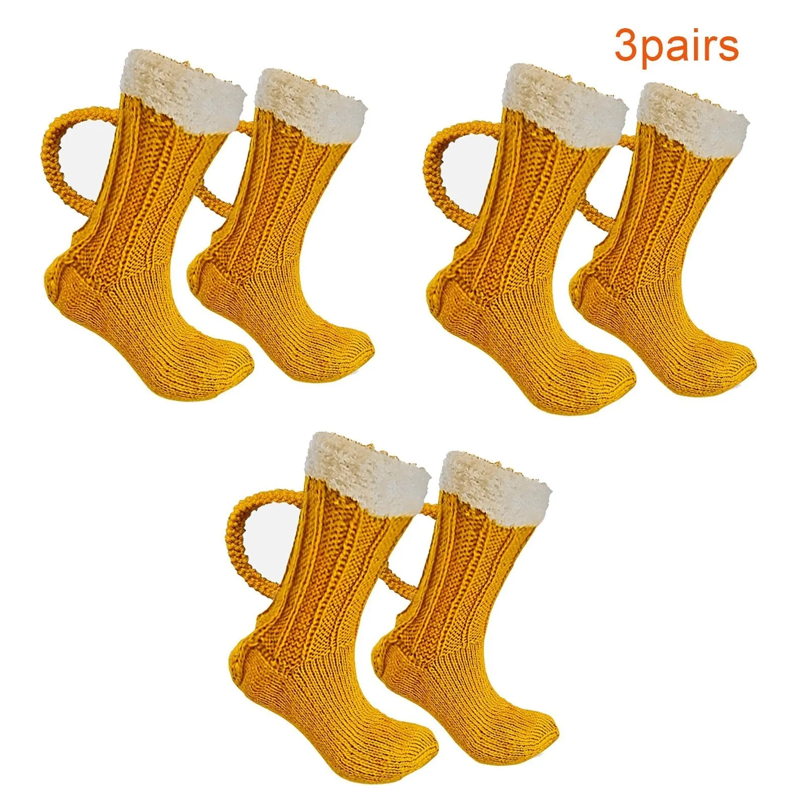 3D Beer Mug Socks