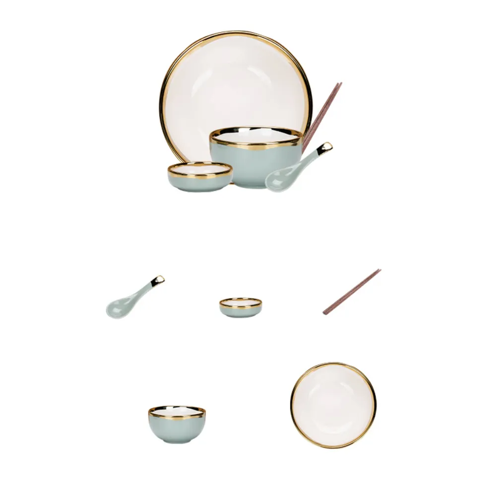 5 Piece Ceramic Dinnerware Set