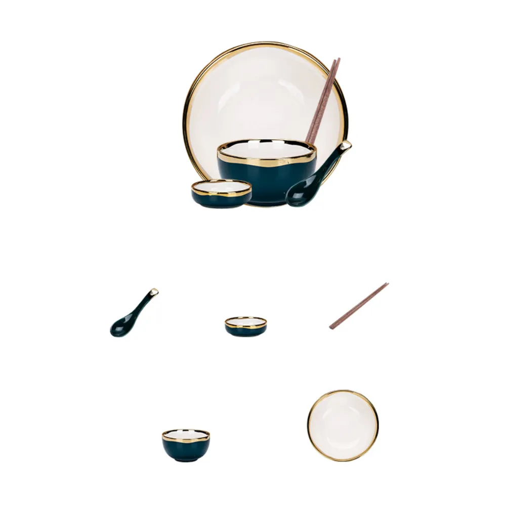 5 Piece Ceramic Dinnerware Set