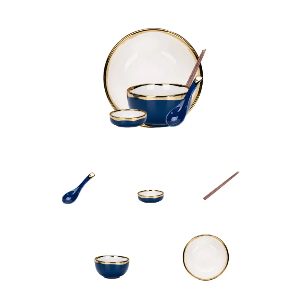 5 Piece Ceramic Dinnerware Set