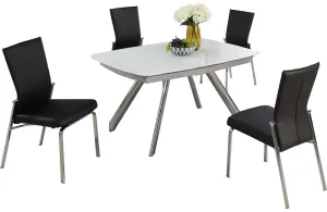 Alina Molly 5 pc Dining Set Black