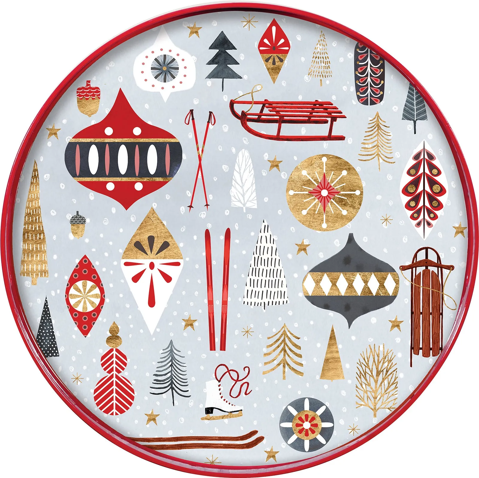 Alpine Getaway 15 Round Tray