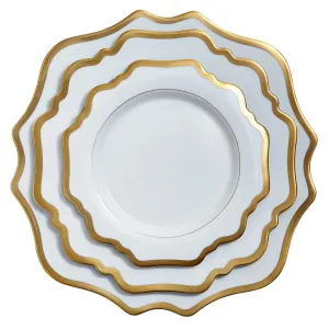 Antique White with Gold Dessert Plate