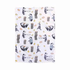 Badger Pancakes Tea Towel