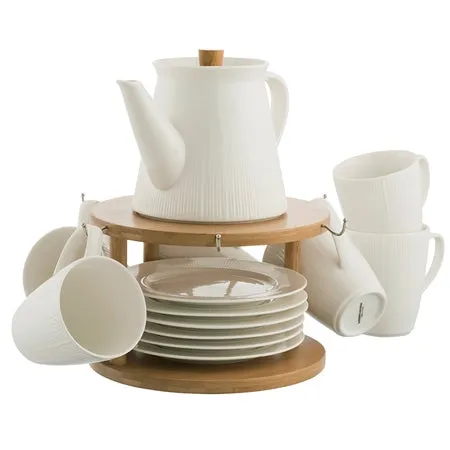 Belleek Living Tea Set & Stand