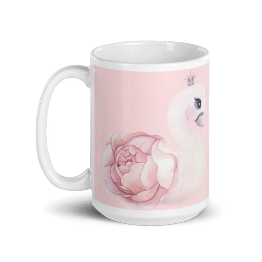 Blush pink flamingo coffee mug