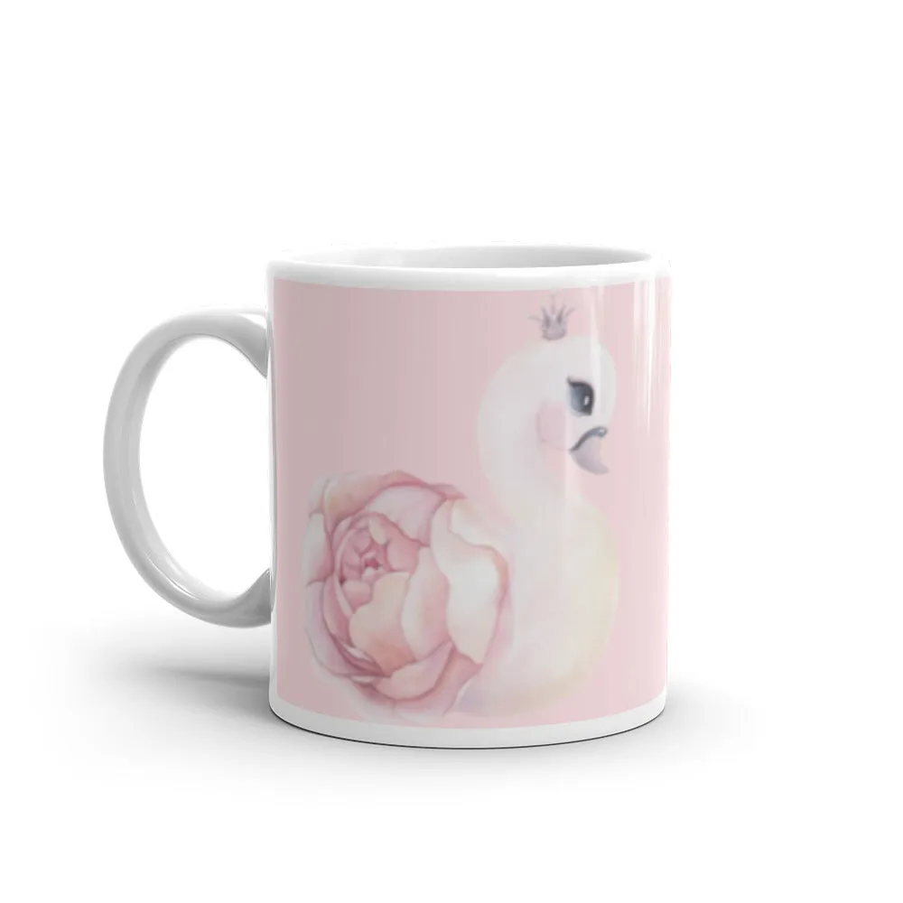 Blush pink flamingo coffee mug