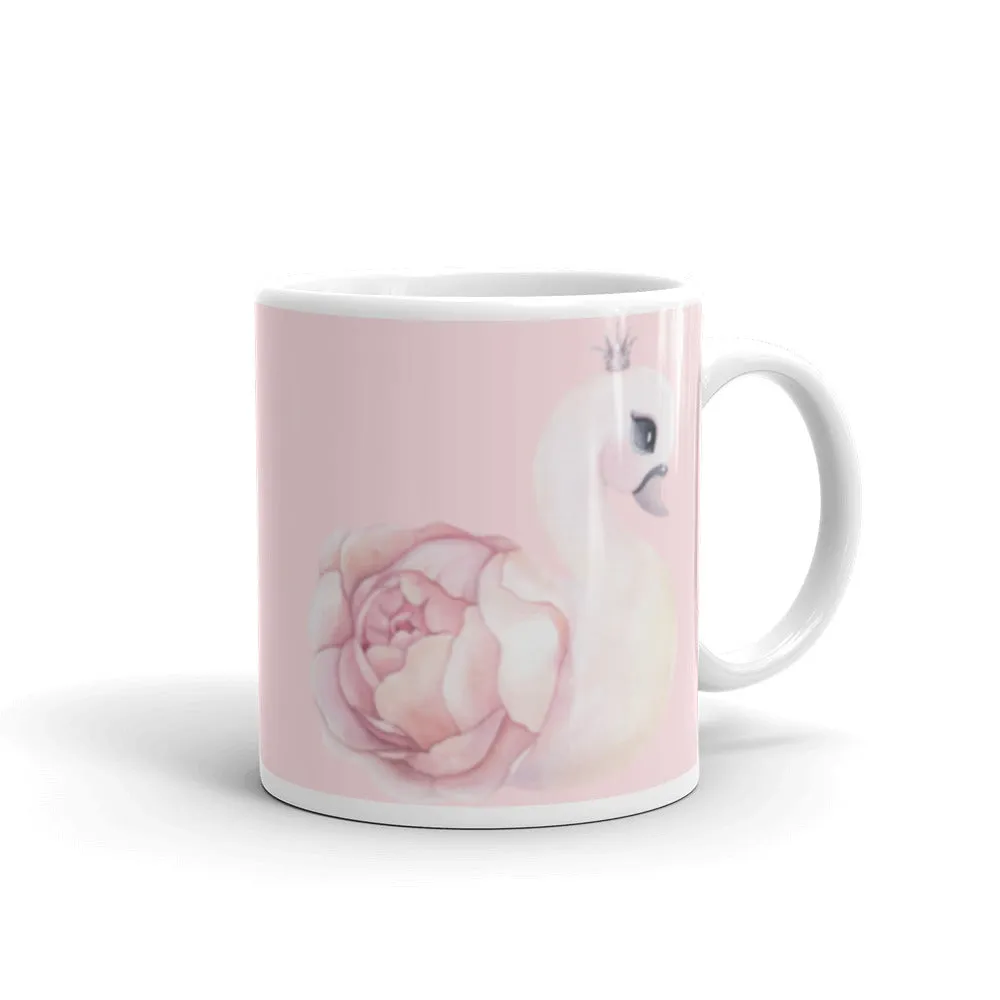 Blush pink flamingo coffee mug