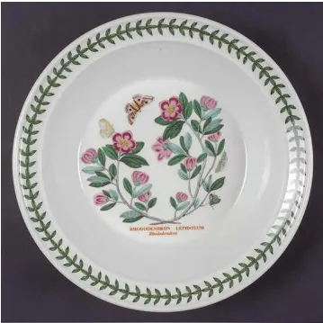 Botanic Garden 8" Soup Plate - Rhododendron