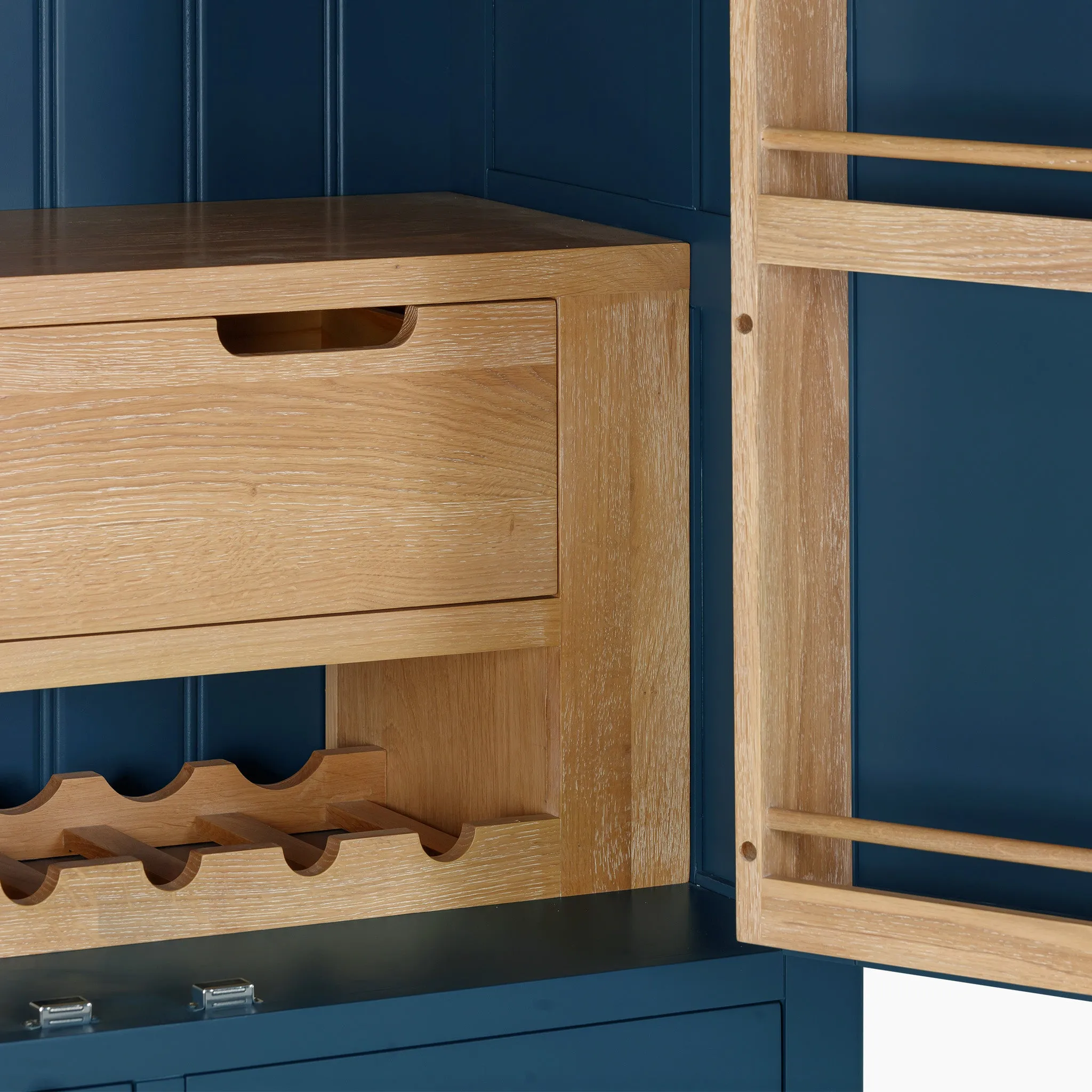 Burford Double Larder Unit in Navy Blue