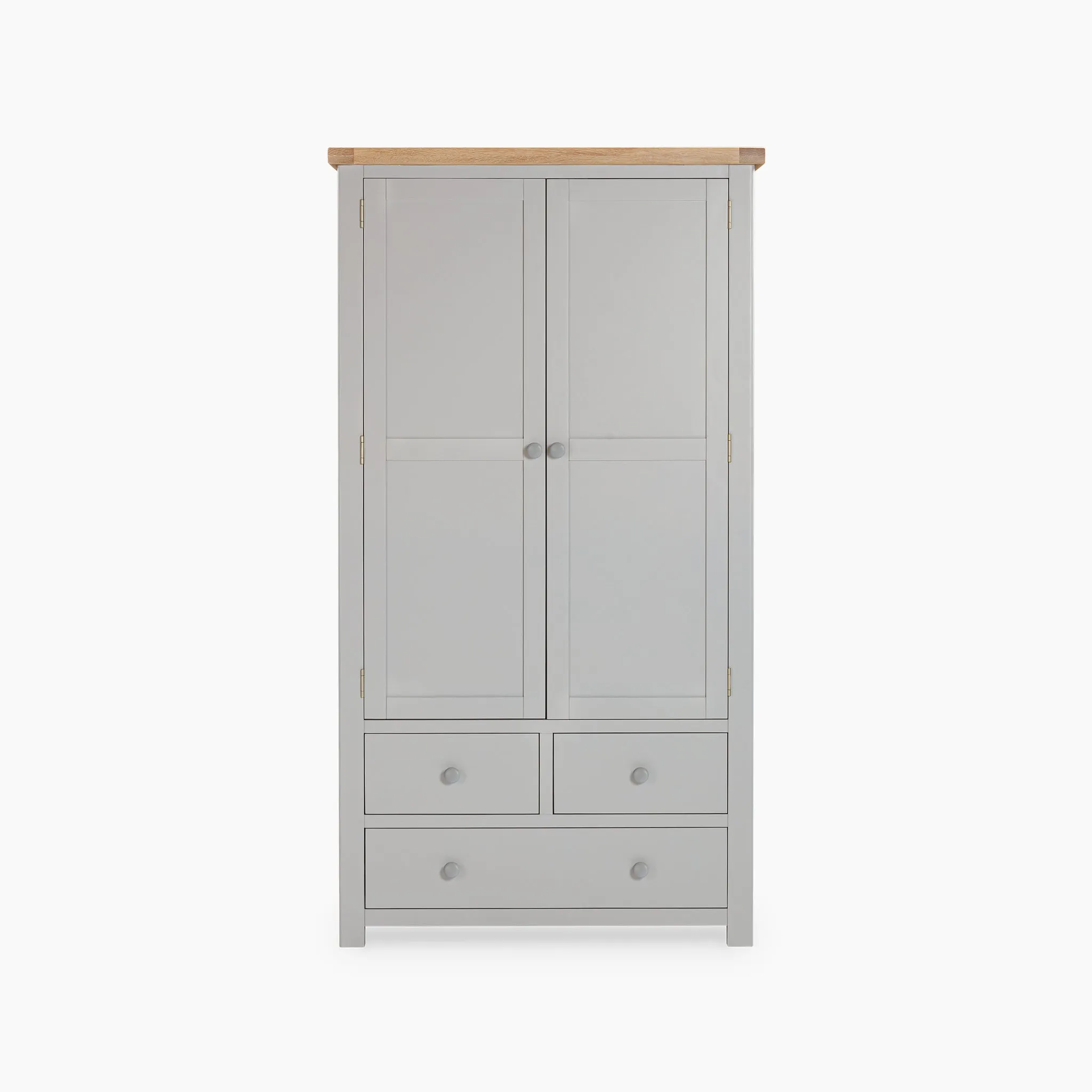 Burford Double Larder Unit in Pebble Grey