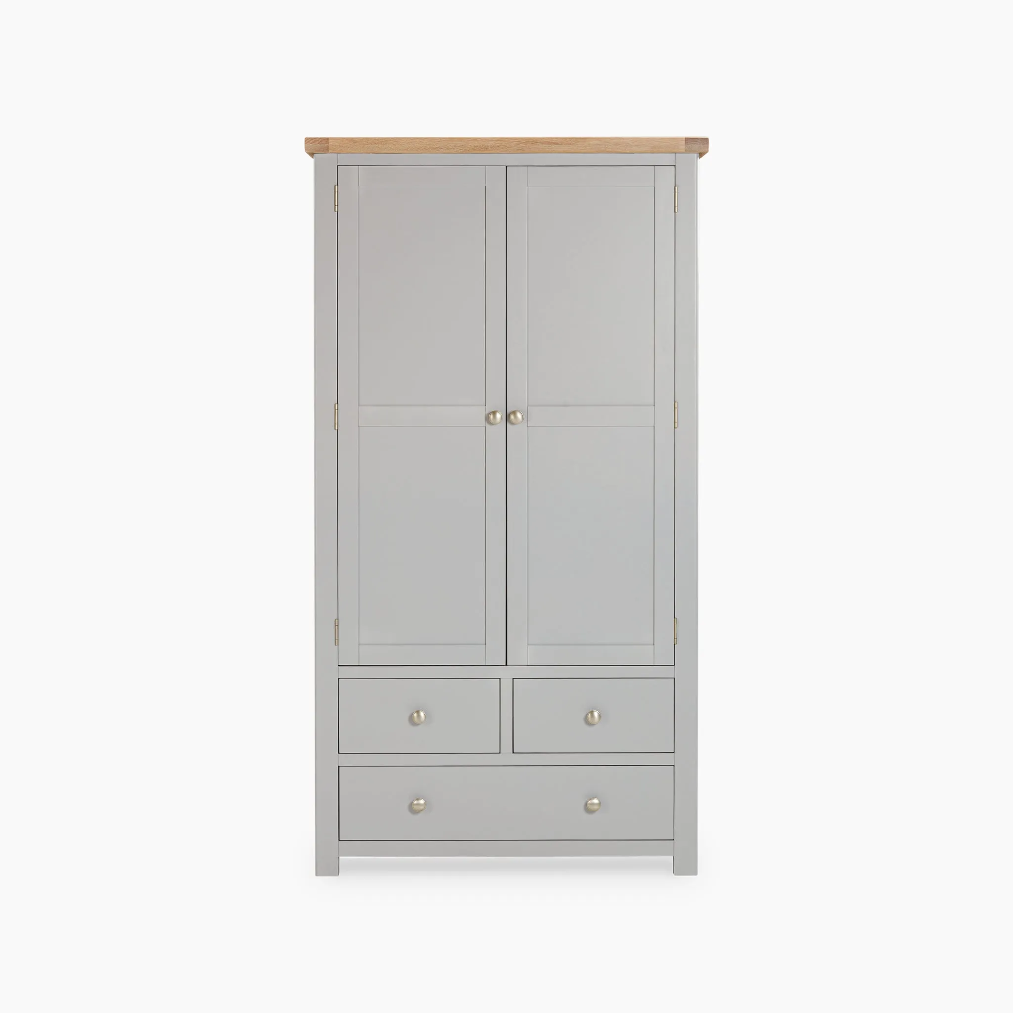 Burford Double Larder Unit in Pebble Grey