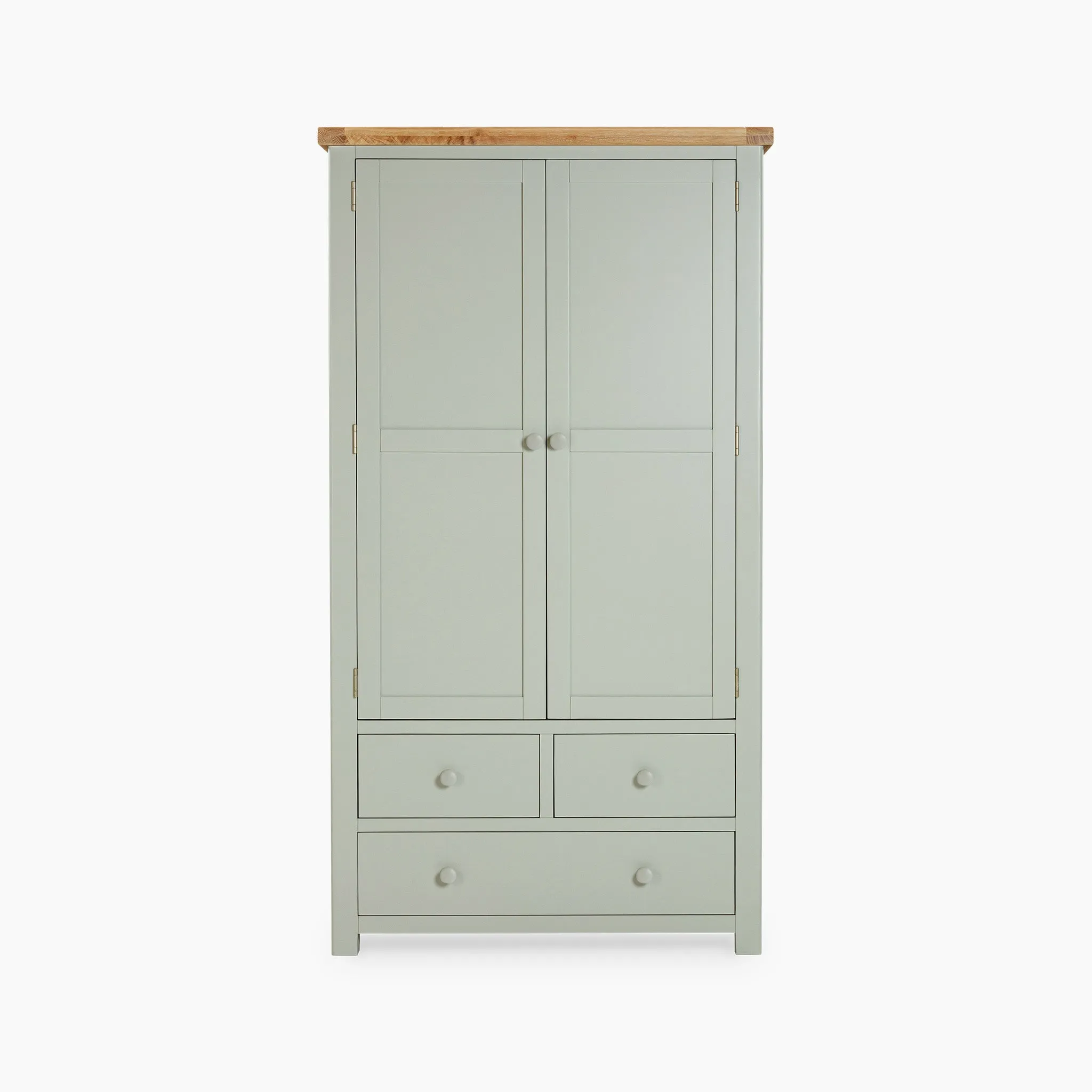 Burford Double Larder Unit in Sage Green