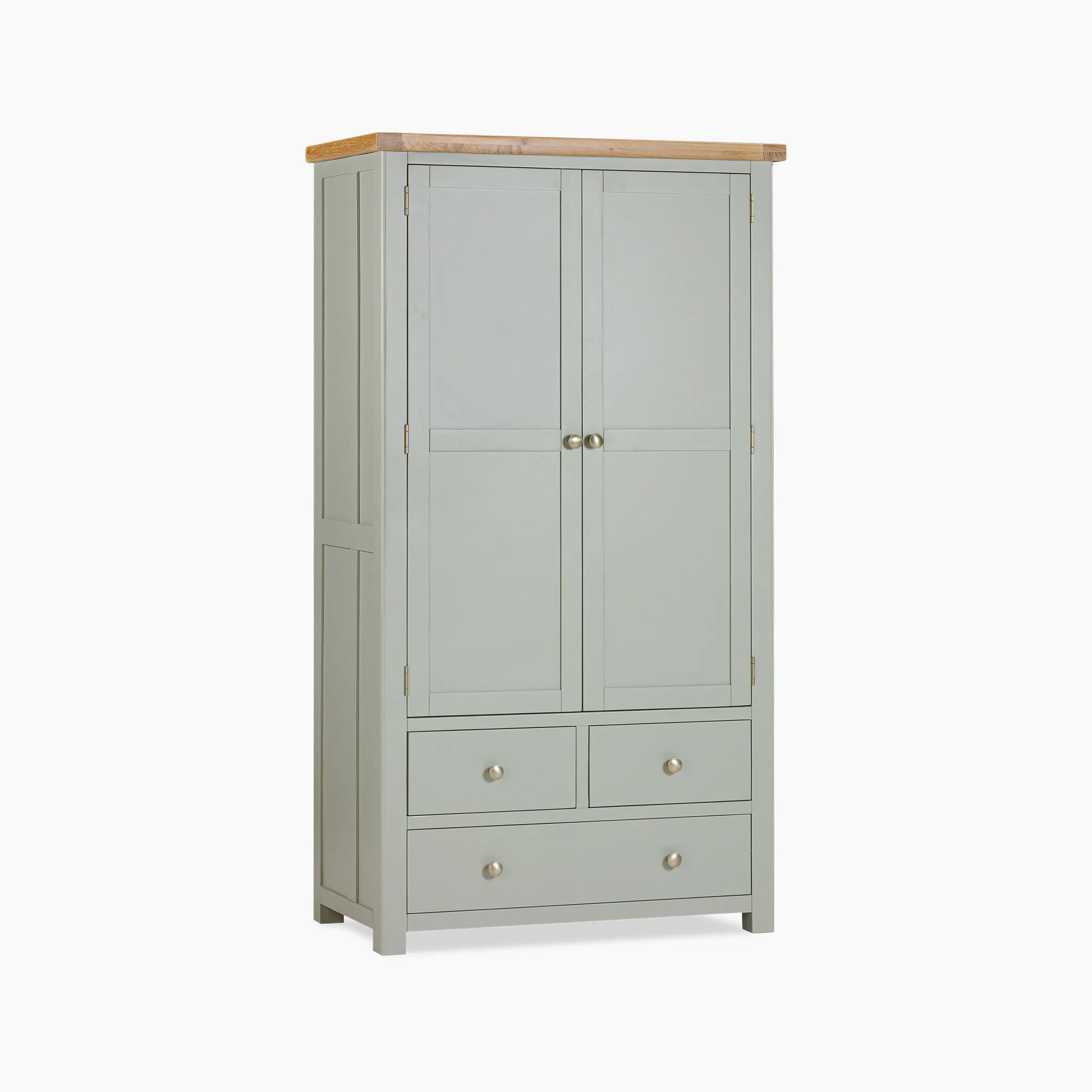 Burford Double Larder Unit in Sage Green