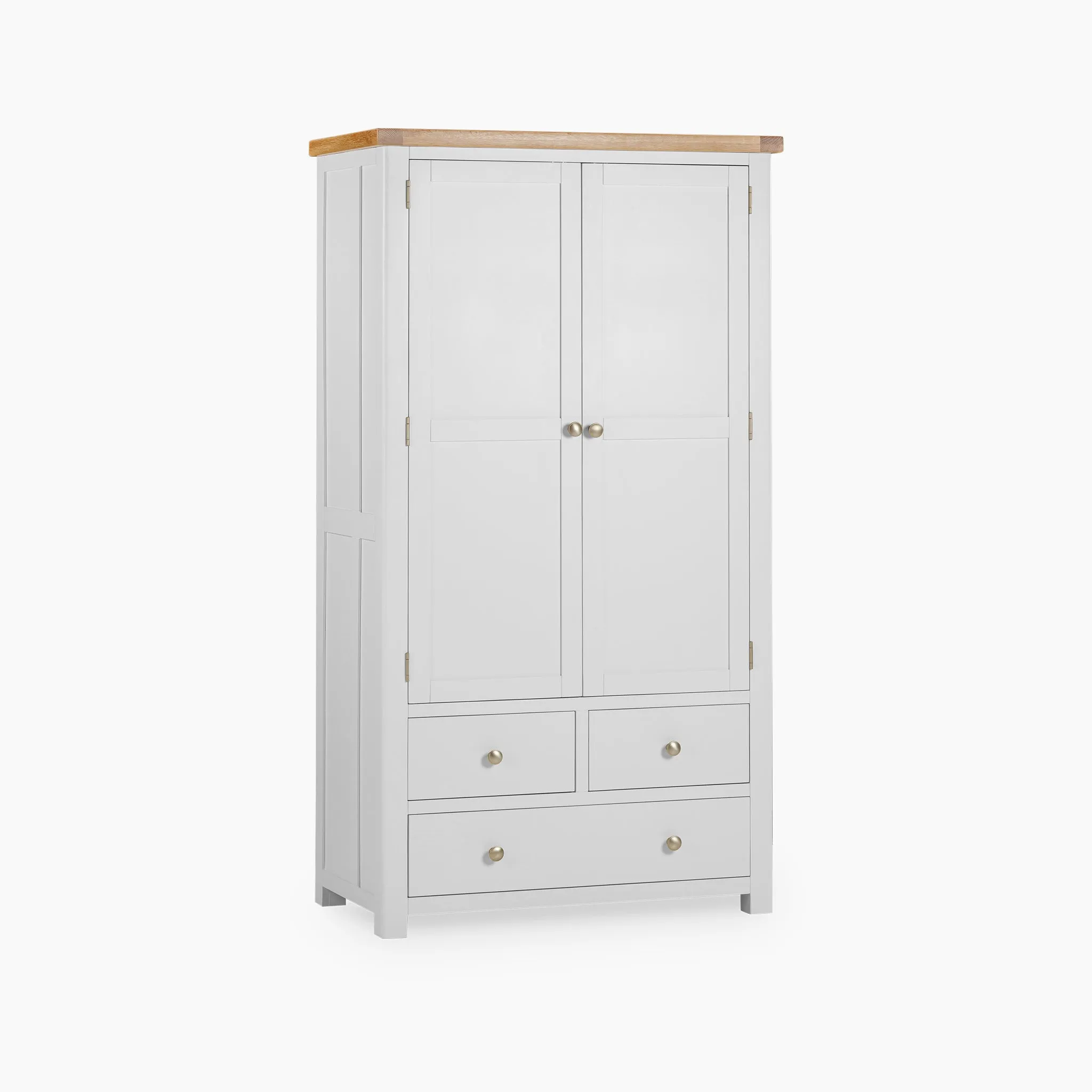 Burford Double Larder Unit in Warm White