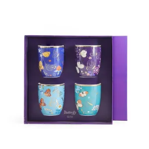 Butterfly Set Of 4 Mugs