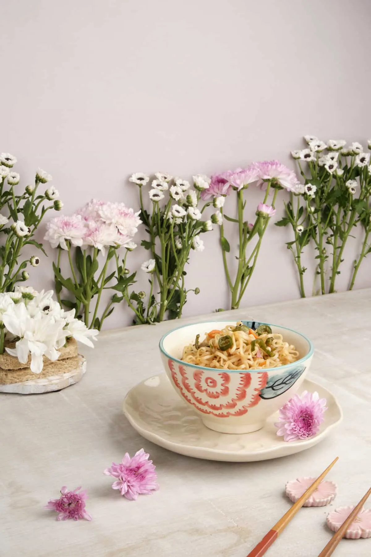 Chrysanthemum Ceramic Soup Bowl (Set Of 4)