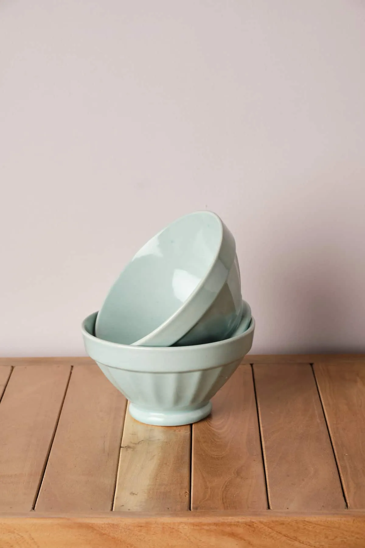 Color Pop Mint Ribbed Bowl (Set Of 2)