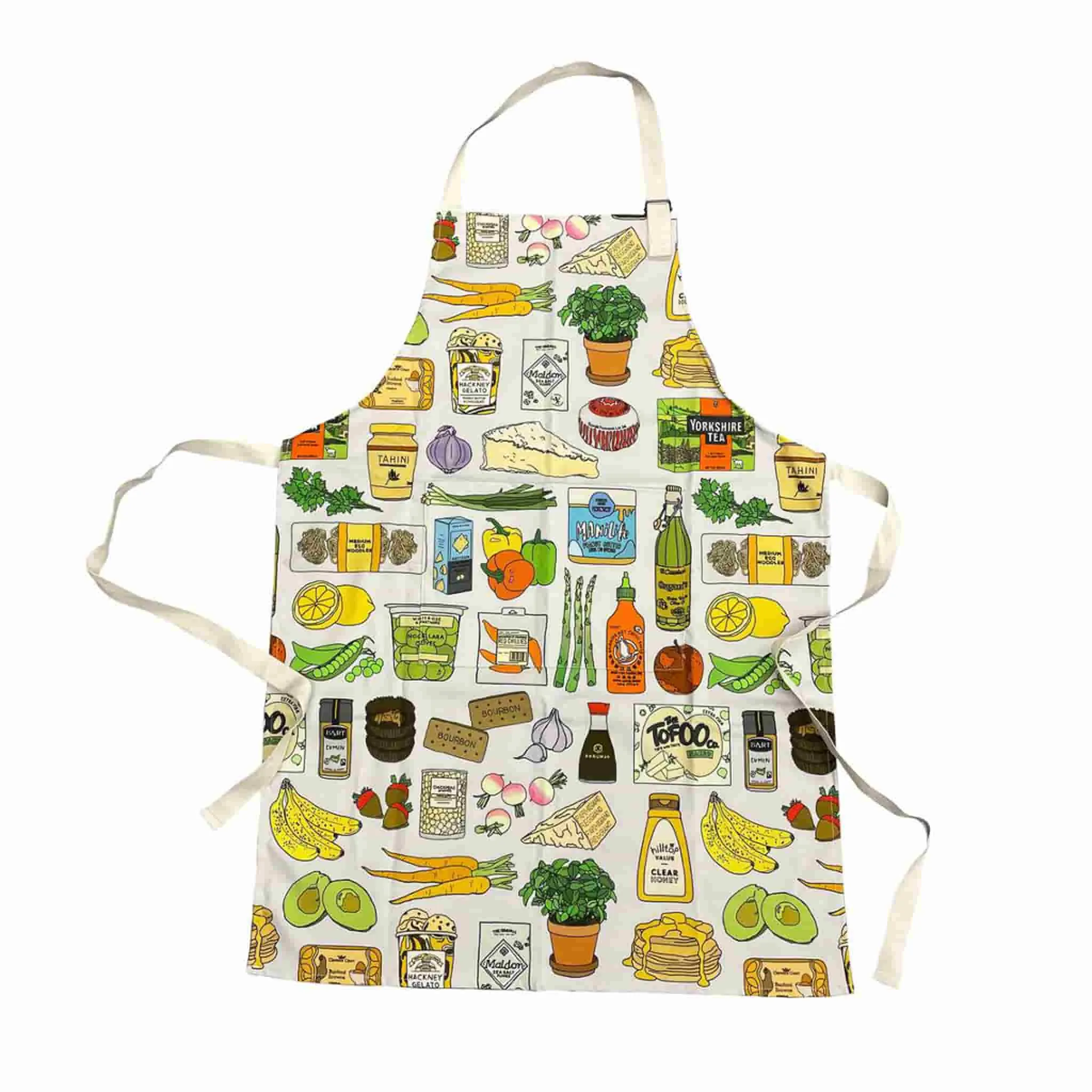 Colourful Foodie Cotton Apron