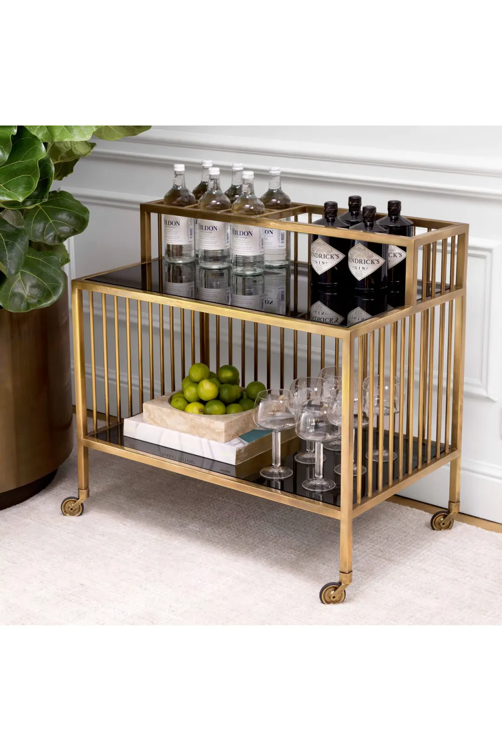 Contemporary Brass Trolley | Eichholtz Rutherford