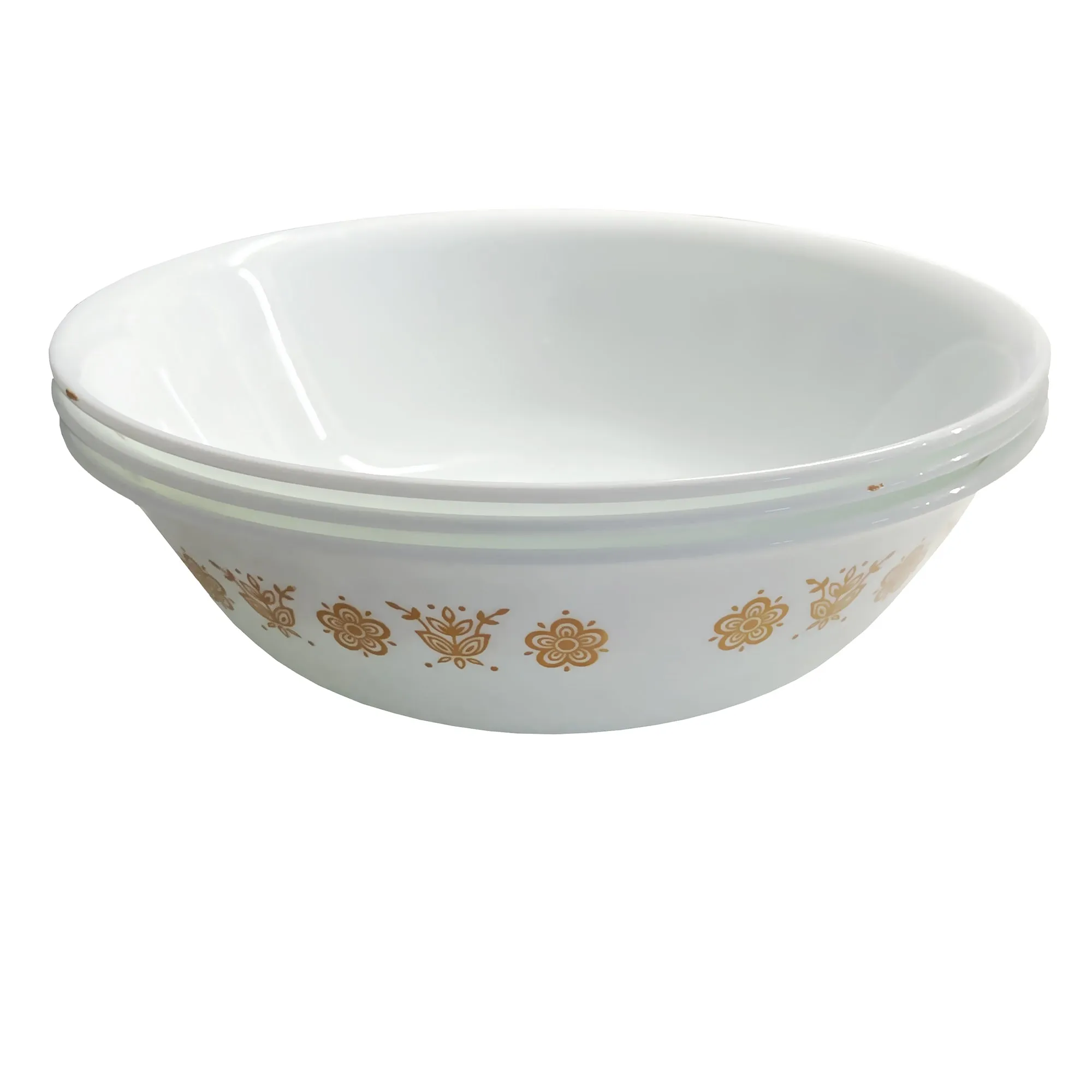 Corelle Gold Butterfly 8.5 in Round Serving Bowl by Corning