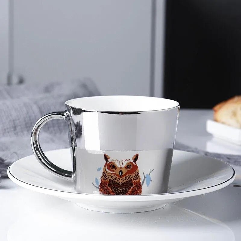 Creative Reflection Cartoon Mirror Reflection Mug