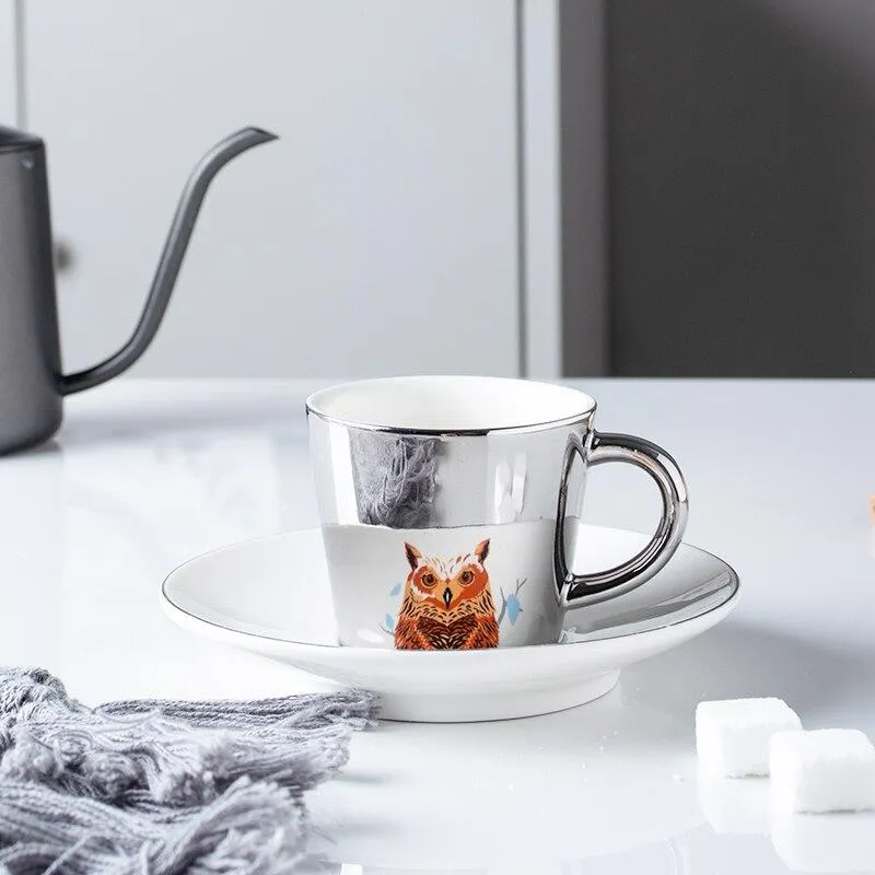 Creative Reflection Cartoon Mirror Reflection Mug