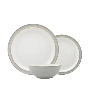 Elements 12 Piece Tablewear Set - Grey