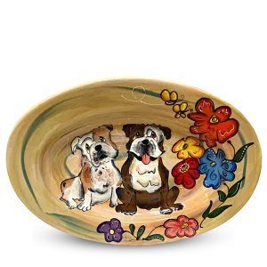 English Bulldog Serving Platter