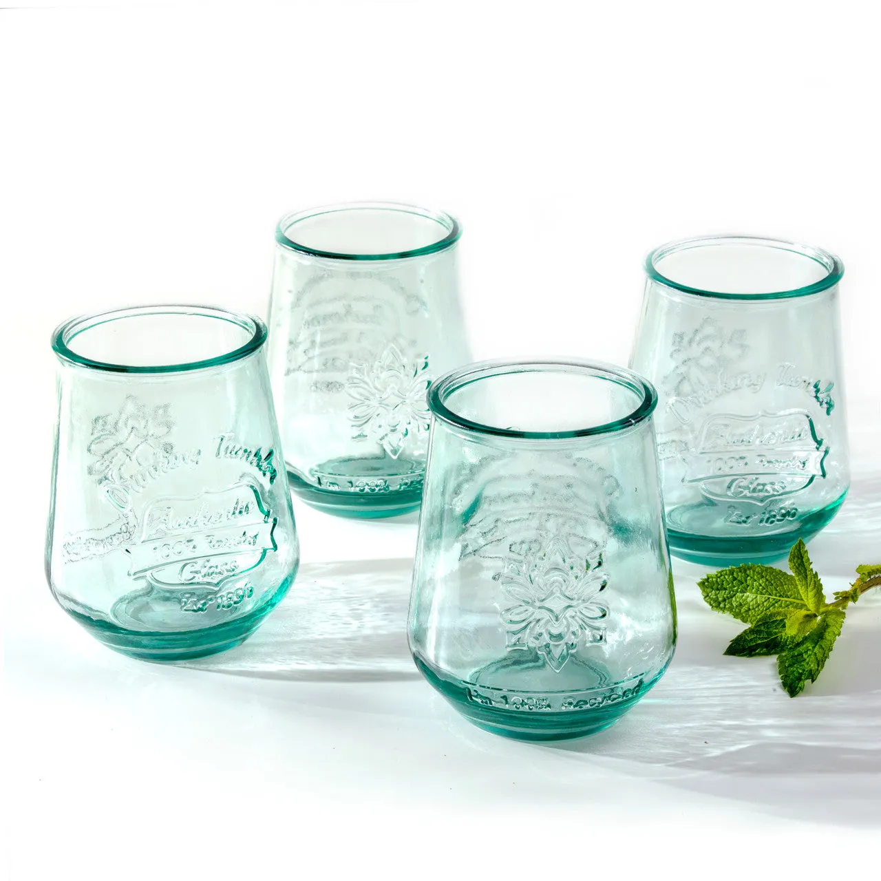 Euro Essential Bara Recycled Glass 4 Piece Tumbler Set