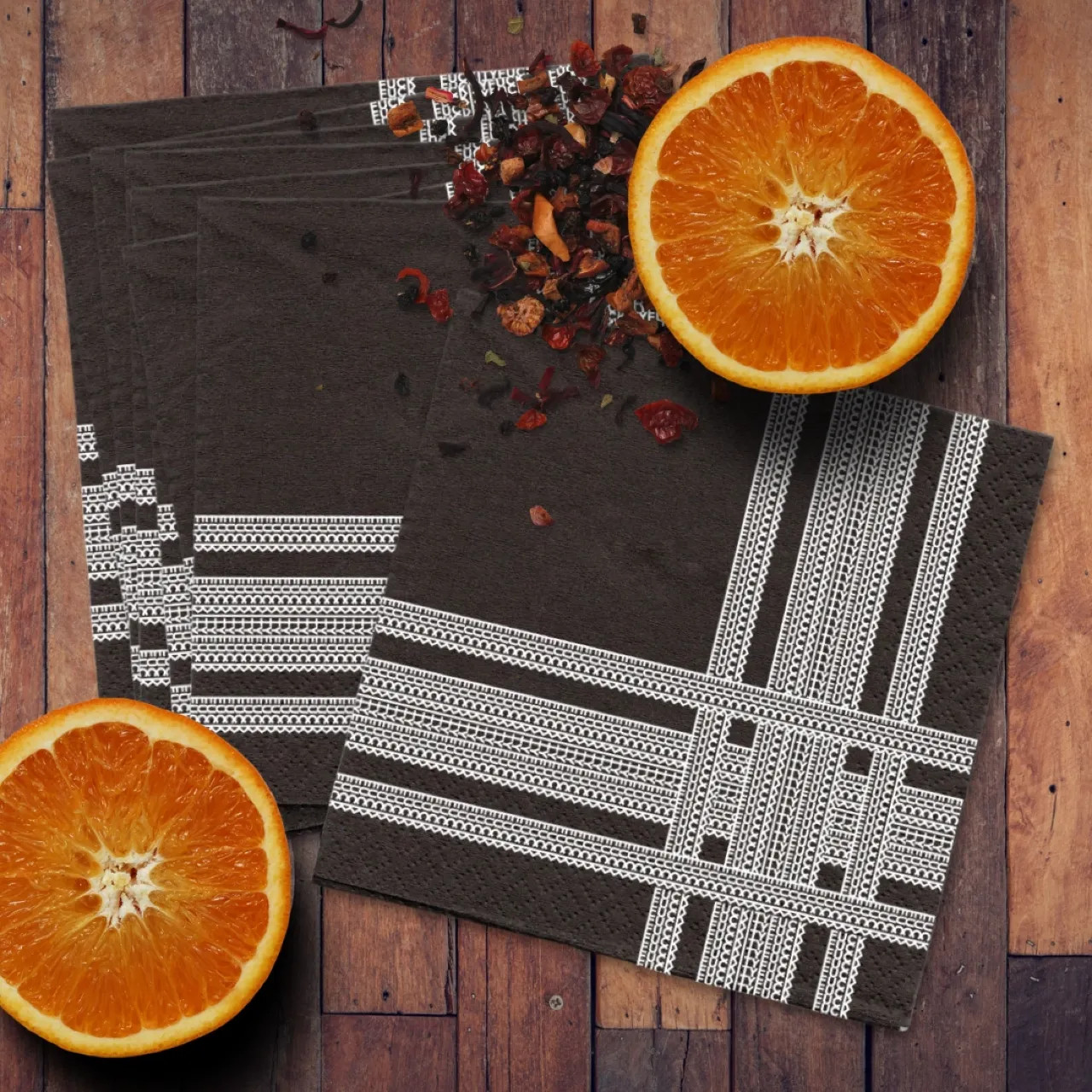 F*ckity Stripe Illusion Beverage Napkins