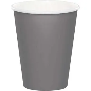 Glamour - 9oz Gray Paper Cups (8ct)