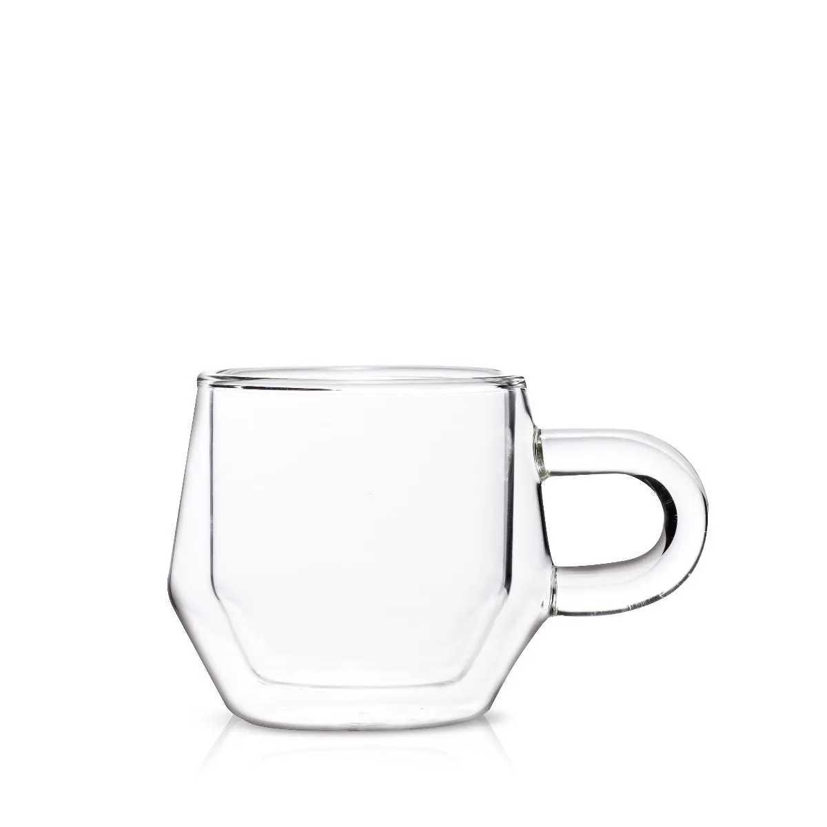 Hearth Double Wall Glass Mug (4oz/120ml) - Set of 2