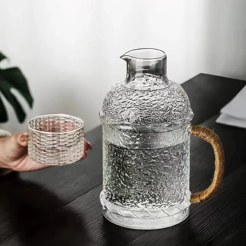 Japanese Style Thickened Glass Water Pitcher Household Water Pitcher