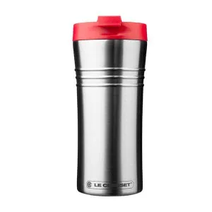 Le Creuset Stainless Steel Travel Mug Cerise