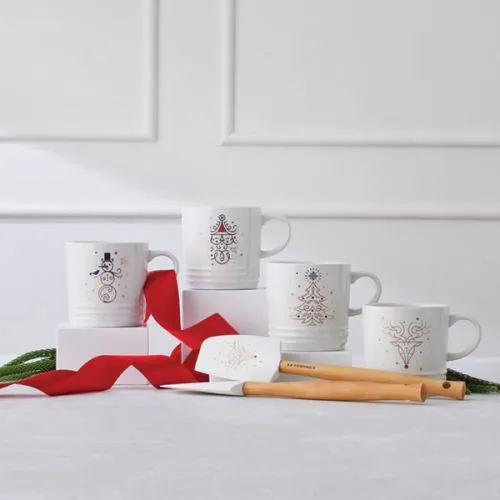 Le Creuset Stoneware Noel Mug Santa 350ml