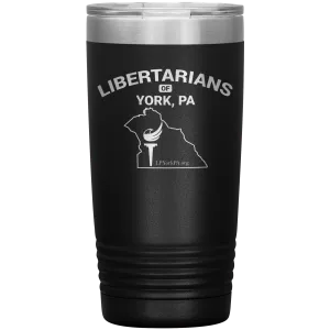 Libertarians of York PA Vaccuum Travel Mug