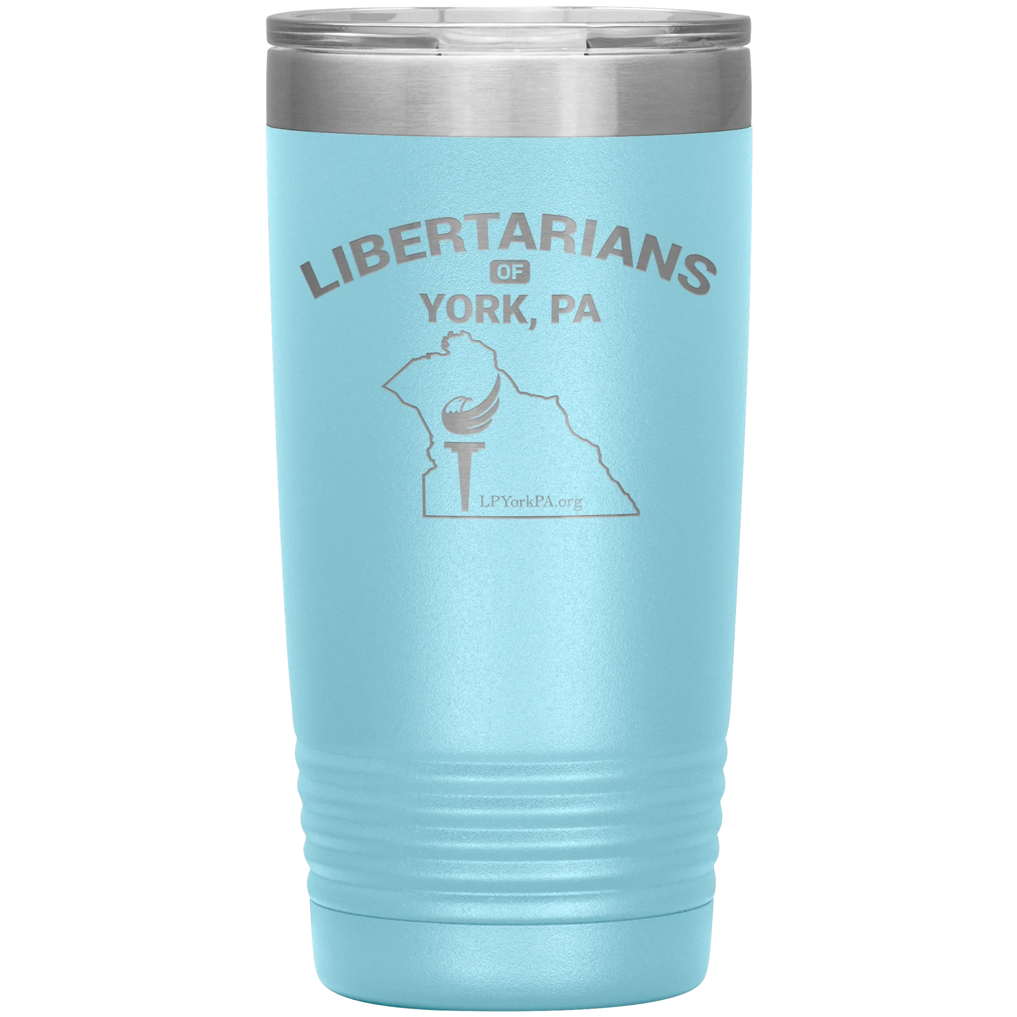 Libertarians of York PA Vaccuum Travel Mug