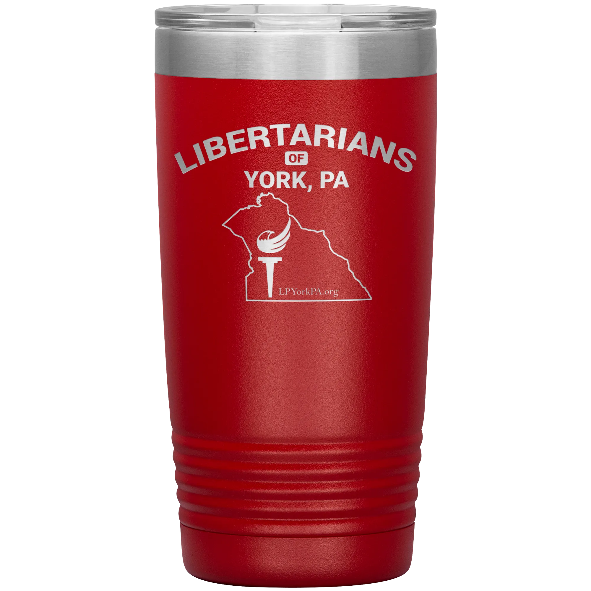 Libertarians of York PA Vaccuum Travel Mug