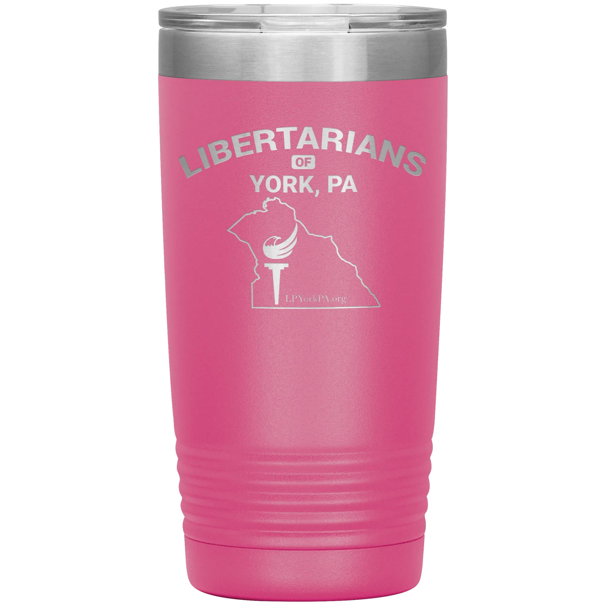 Libertarians of York PA Vaccuum Travel Mug