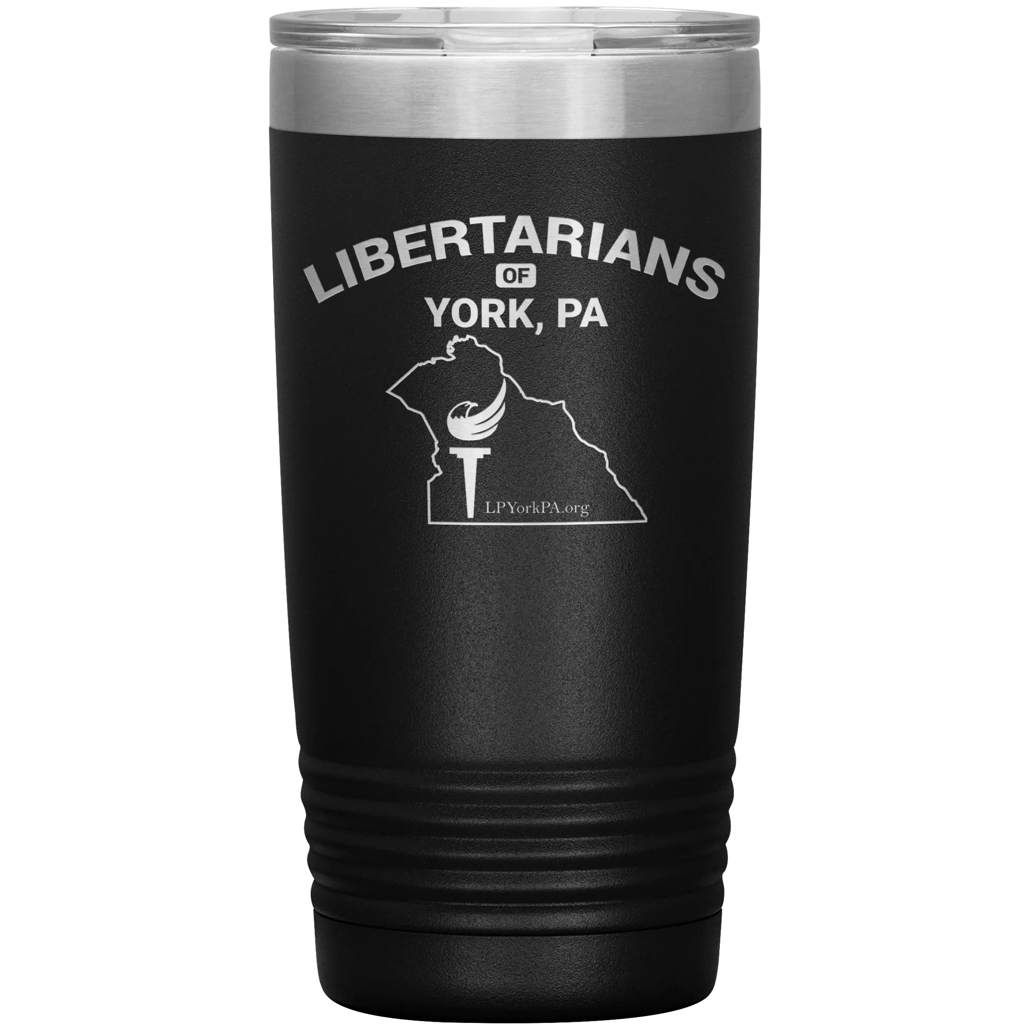 Libertarians of York PA Vaccuum Travel Mug