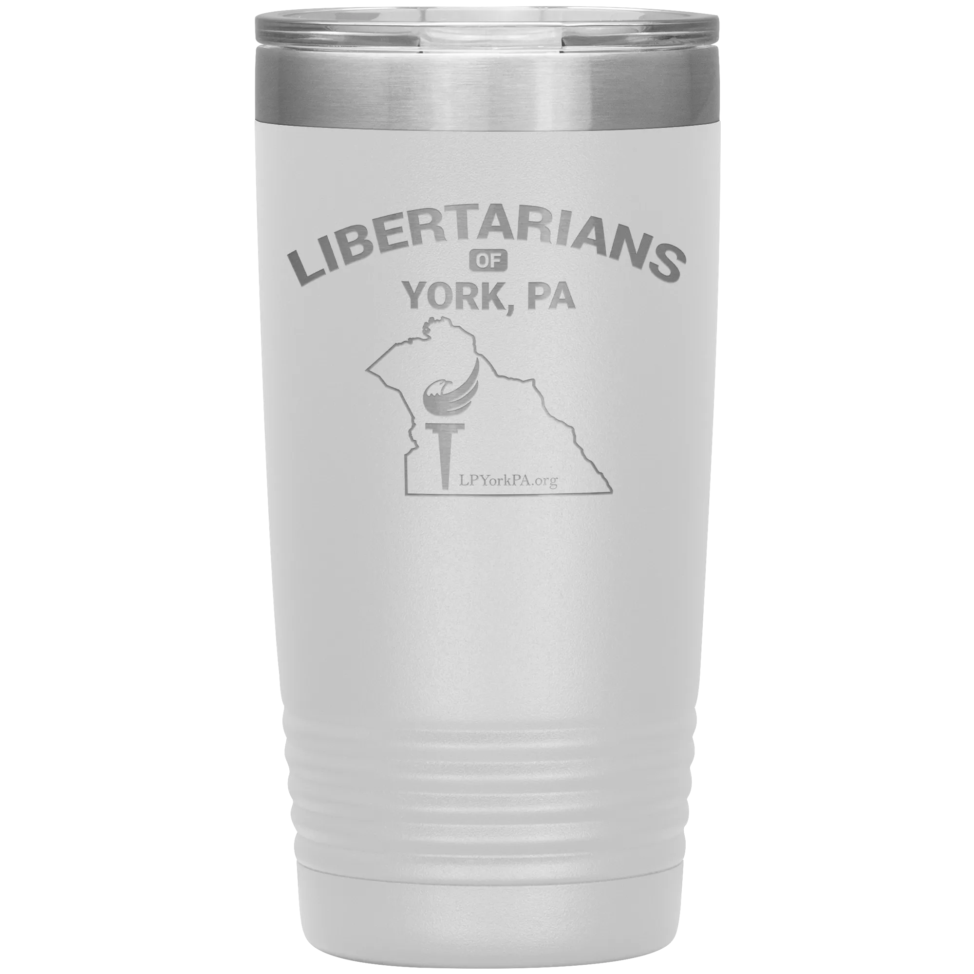 Libertarians of York PA Vaccuum Travel Mug