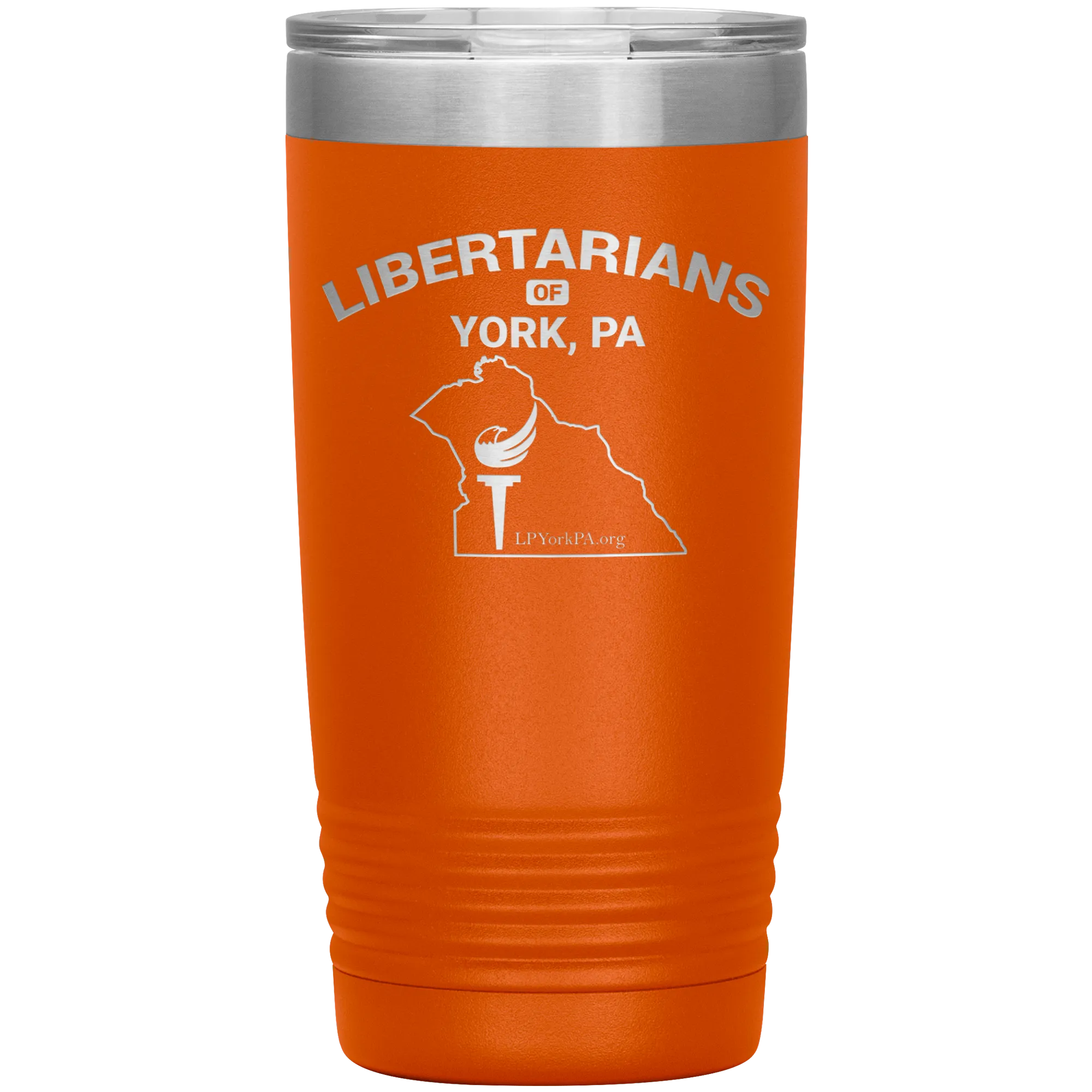 Libertarians of York PA Vaccuum Travel Mug