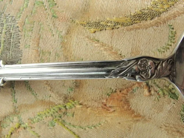 Lovely ART NOUVEAU Spoon,Ornate Large Serving Spoon,Silver Plate, Wm A Rogers,Vintage Flatware Replacement,Silverware,Collectible Silver