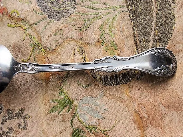 Lovely ART NOUVEAU Spoon,Ornate Large Serving Spoon,Silver Plate, Wm A Rogers,Vintage Flatware Replacement,Silverware,Collectible Silver