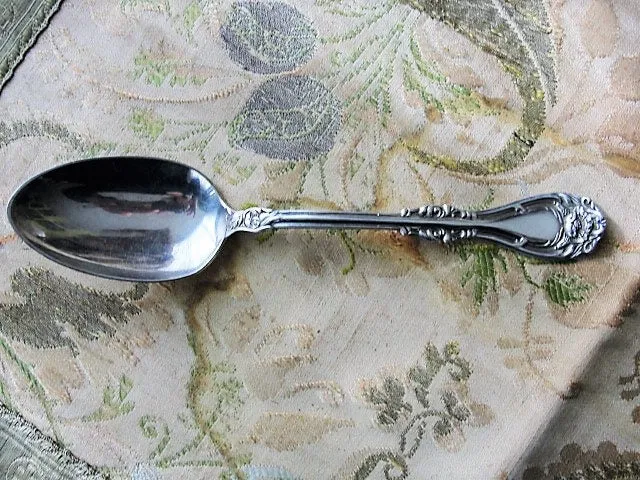 Lovely ART NOUVEAU Spoon,Ornate Large Serving Spoon,Silver Plate, Wm A Rogers,Vintage Flatware Replacement,Silverware,Collectible Silver