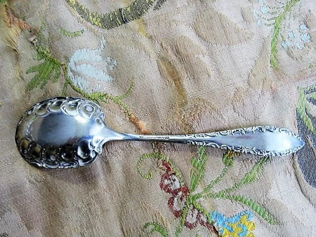 Lovely ORNATE Sugar Serving Spoon,Silver Plate,1847 Rogers Bros,Tea Time,Fine Dining Vintage,Silver Flatware,Replacement Silverware,Spoons